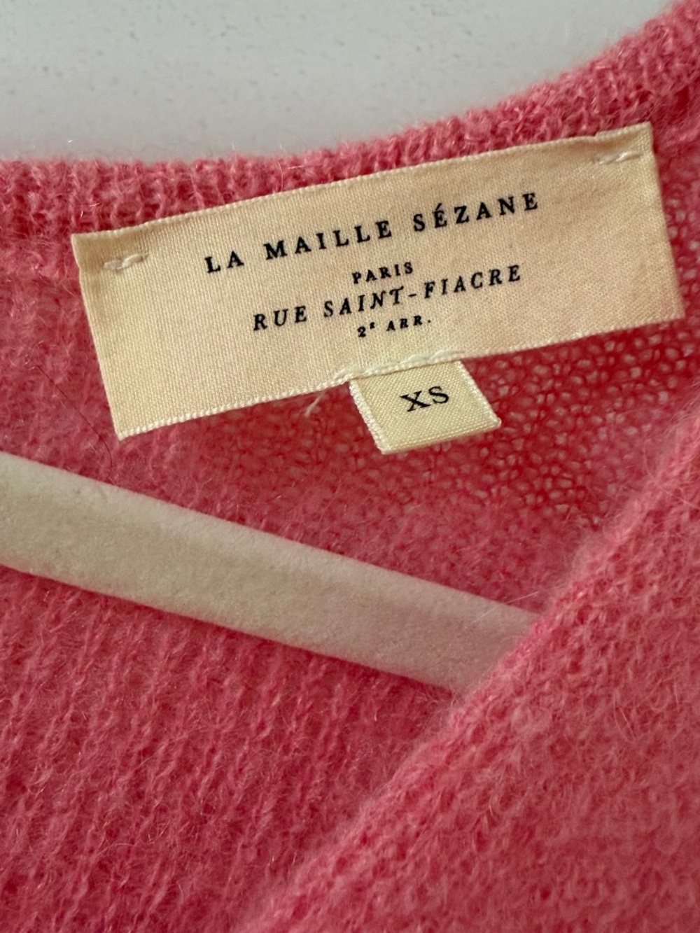 Sézane Barry Cardigan, Size XS, in Candy Pink - Picture 5 of 9